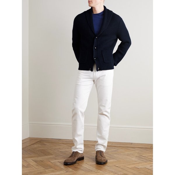 미스터 피 숄 칼라 리브 코튼 캐시미어 블렌드 가디건 46376663163037536