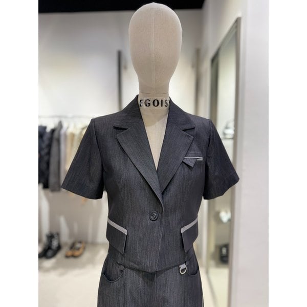 [여주점] 포켓 디테일 싱글버튼 반팔 자켓 ES2WJ966