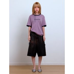 Signature Rib T- Shirts_Violet_Modal