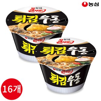  농심 튀김우동 큰사발면 111g x 16개