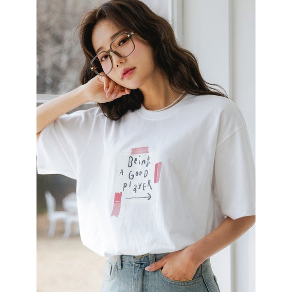 GOOD PLAYER 오버핏 반팔티 AST4512 (2 COLOR)