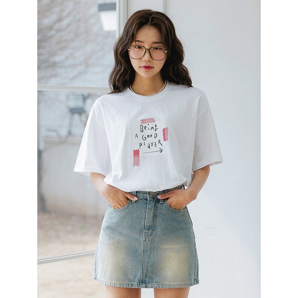 GOOD PLAYER 오버핏 반팔티 AST4512 (2 COLOR)