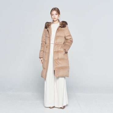 사바티에 세이블카라 구스다운 롱 패딩 (L2418SSS)