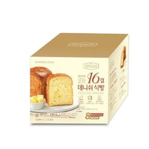 쉐프컬렉션 파베이크 16결 데니쉬식빵 520g 복수구매시 박스당 10% 할인