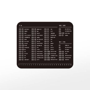 코시 마우스패드 MP2095 (272x225x4mm/블랙)