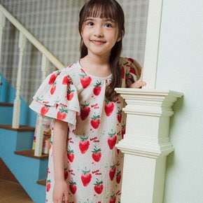 [케이드코코] 스트로베리 윙 슬리브 드레스