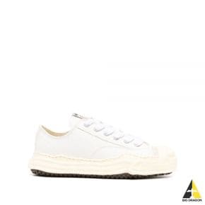 24 A09FW734 white (행크 OG솔 캔버스 로우탑 스니커즈)