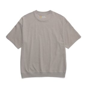 N222UTS930 오버핏 5부 반팔 티셔츠 MOURNING BEIGE