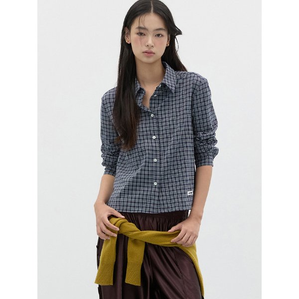 SOFT TOUCH CHECK SHIRTS NAVY CHECK