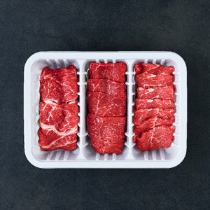 육교시 [냉장] 한우 정육모둠구이 900g (설도 300g, 삼각살 300g, 목심 300g) / 1등급