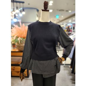 노원점 니트 배색 레이어드 셔츠 A25SW5312