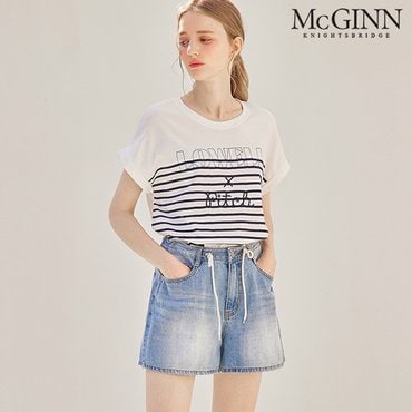 매긴 스트링스토퍼데님3부팬츠_PBMF4M1PT7340