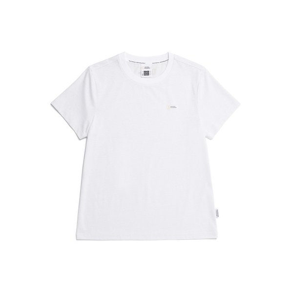 N252WTS960 여성 스몰로고 반팔 티셔츠 WHITE