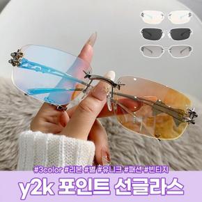 /이룸 스타리본 포인트 선글라스 y2k 패션 안경