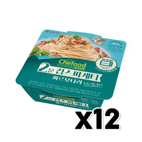 쉐푸드 2분컵스파게티 까르보나라 즉석조리 220g x 12개