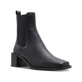 3957776 Aldo Foal Womens Leather Square Toe Ankle Boots