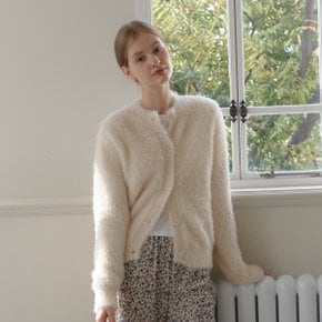 ROUND FUR CARDIGAN_BEIGE