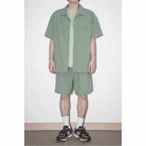 sadsmile seersucker pocket shirt_CQSAM24401KHX