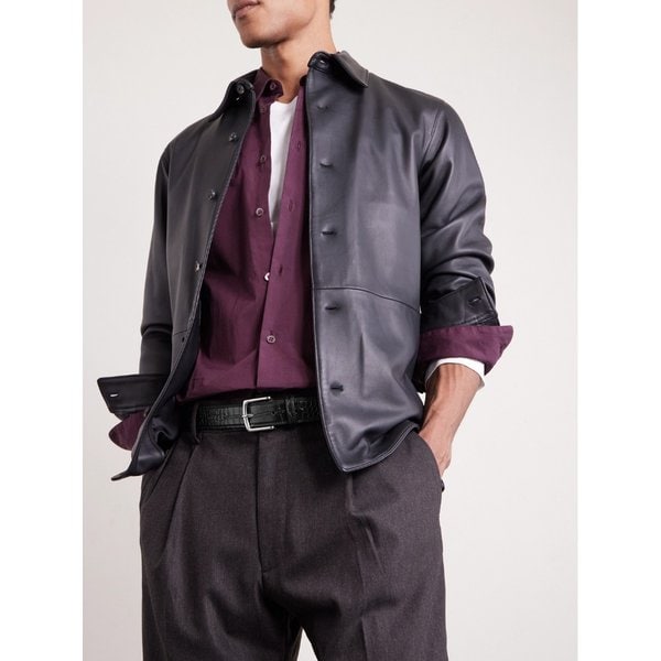 조지 클레버리 3cm 크로커다일 가죽 벨트 46376663163005727