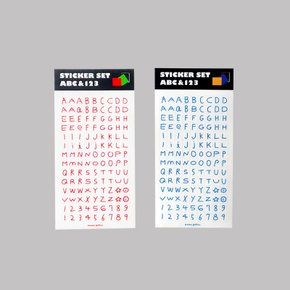 STICKER SET - ABC & 123 (RGB/YBB)