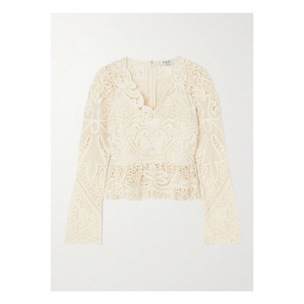 지아나 스칼럽 기퓌르 레이스 탑 1647597350564487