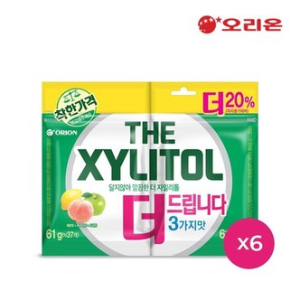  오리온 더자일리톨리필 (1+1)(122g) x6개