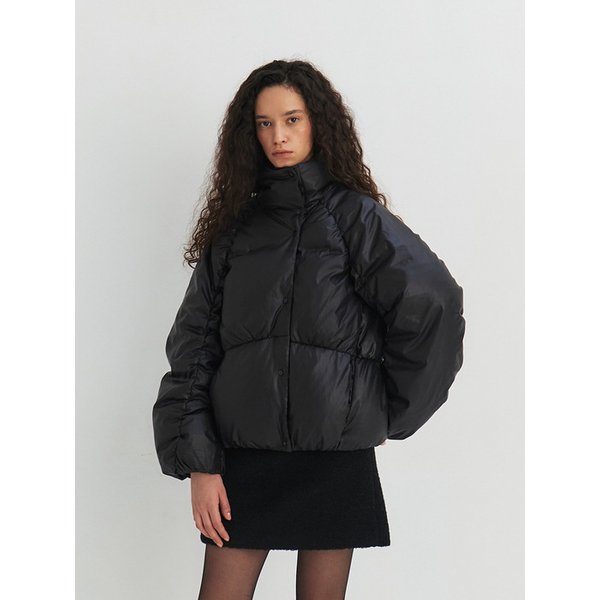 RTW HIGH NECK SHIRRING GOOSE DOWN PADDING _2COLORS