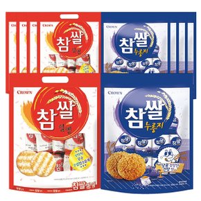 크라운제과 참쌀 대용량 2종 10개(설병270g x5 + 누룽지216g x5)/쌀과자