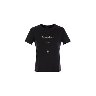 막스마라 25SS QUIETO 메탈릭 로고 티셔츠 2519971011 011