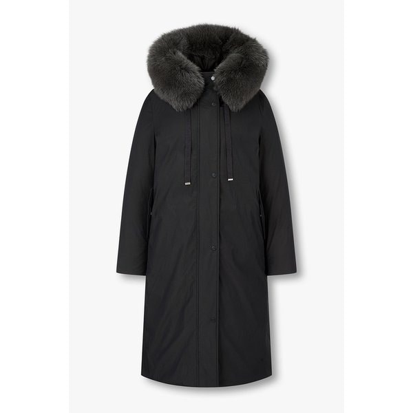 디태처블 퍼 후드 롱 다운 코트 IA15417020162