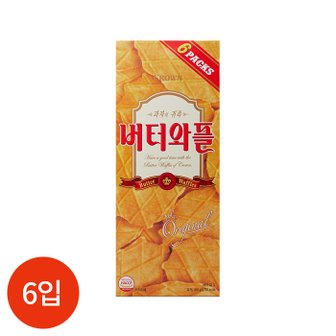  크라운 버터와플 135g x 6개입