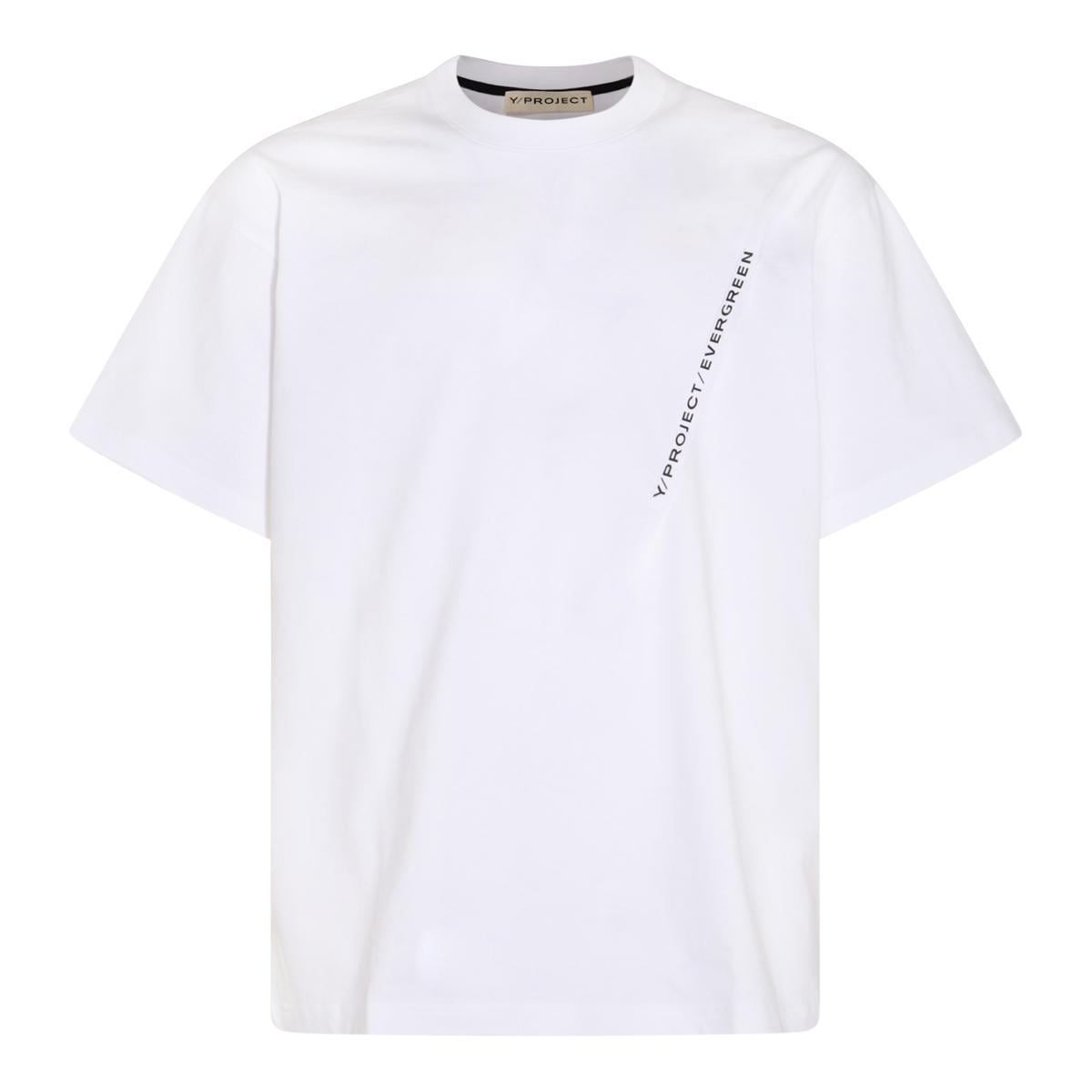 [해외배송] 24 S/S 204TS001EVERGREEN OPTIC WHITE Y 프로젝트 화이트 코튼 티셔츠 B0481041461