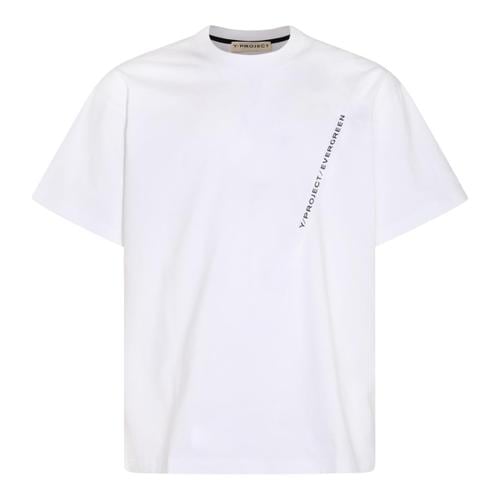 [해외배송] 24 S/S 204TS001EVERGREEN OPTIC WHITE Y 프로젝트 화이트 코튼 티셔츠 B0481041461