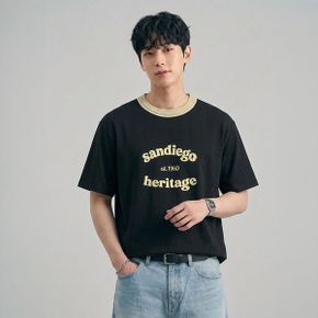 남성 니트 넥 반팔 티셔츠 100 10580 031 602 69 _P434658898