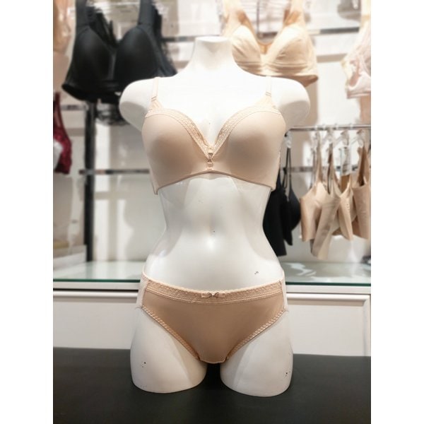 [부산점] 솔브 더블윙 히든봉제 인견브라 햄팬티세트(SBRD305SPTD305H SK)