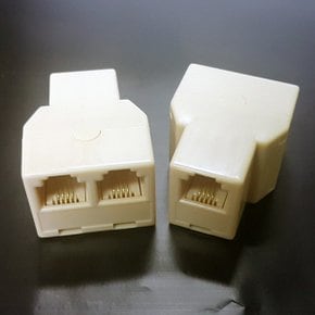 (4101번) 전화용 6P4C Y형 커플러