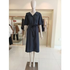 [여주점] 씨씨콜렉트 와이드카라벨티드핀턱원피스E253mse102