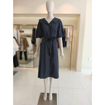 CC콜렉트 [여주점] 씨씨콜렉트 와이드카라벨티드핀턱원피스E253mse102