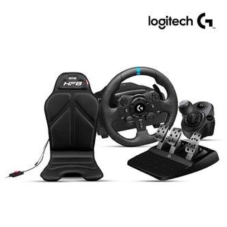 Logitech 로지텍코리아 G923 트루포스 레이싱휠, 쉬프터 패키지,NLR HF8 진동시스템 패키지(PS5/PS4/PC)