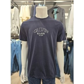 [파주점] [CK진]남녀공용 아치 캘빈 로고 반팔 티셔츠 4RF858G-CEF