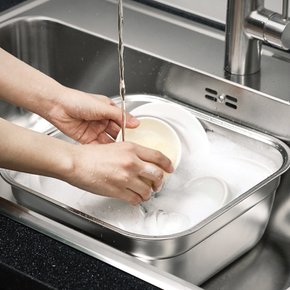 올스텐 사각 설거지통 설겆이통 무배수구 대야 8L