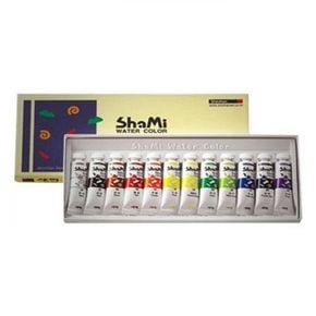 샤미 수채물감(12색 10ml 신한)