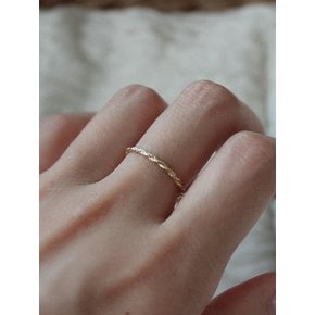 14k rope knot ring