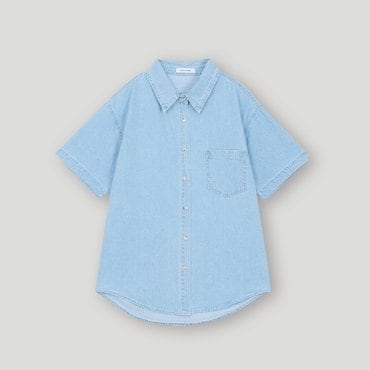 코데즈컴바인 루즈핏 데님 반팔셔츠 (CKB-DH381W4)