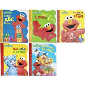 Worldbook365 세서미스트리트 인성동화 시리즈 Sesame Street ShapedBook 5종 택1 엘모 빅버드 쿠키몬스터