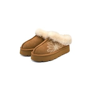 CLASSIQUE FUR MULE_CHESTNUT