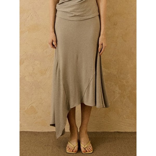 Tencel Bias Skirt Grey