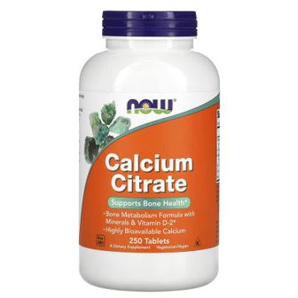  해외배송 NOW Foods 나우푸드 칼슘 시트레이트 250정 Calcium Citrate