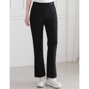 여성 비조 슬릿 세미 부츠컷 롱 팬츠_P433475764
