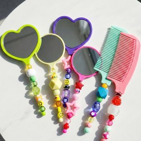 볼꾸 DIY 동대문 비즈 거울 머리 빗 꾸미기세트 키트 빗꾸 거꾸 일반 / 펜꾸 비즈공예
